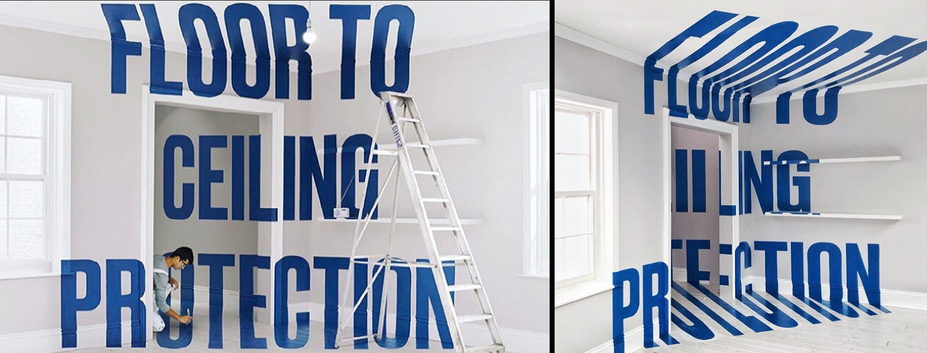 Anamorphic Perspective Effect – Dulux paints advertising campaign