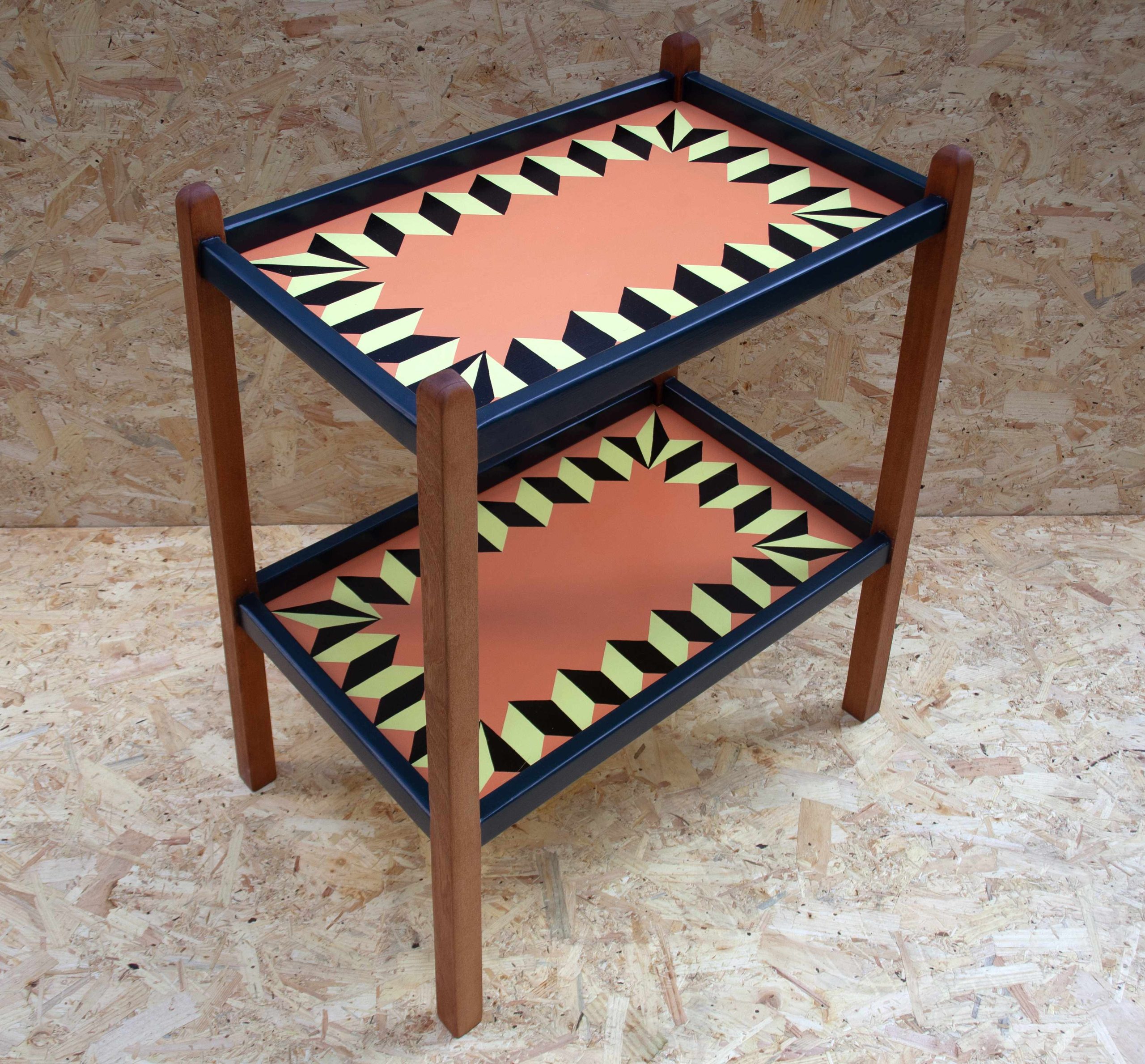 Up Cycled Mid Century Side Table